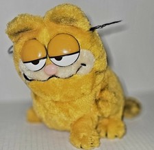 Vintage 1981 Garfield Plush Sitting Orange Fat Cat Stuffed Animal Toy Dakin 6