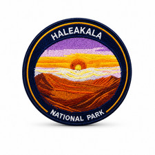 Haleakala Hawaii Volcanoes National Park Patch 3” Iron On Embroidered picture
