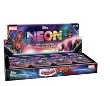 2026 TOPPS NEON MARVEL HOBBY BOX (100 Cards) Disney Brand New Sealed Presale QTY picture
