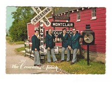 The Crowning Touch Barber Shop quartet vintage postcard unposted picture