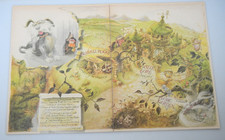Vintage 1983 Fraggle Rock Universe Map Magazine Ad Print Poster Promo Display picture