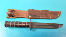 Rare US Marines Camillus NY USMC First Variant Fighting Knife + Sheath TR1735 picture