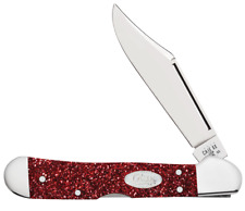 Case xx Knives Red Ruby Stardust Mini Copperlock 67003 Stainless Pocket Knife picture