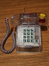 Vintage 1980's Home Phone With Push Green Buttons , Clear  picture