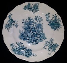 Pastorale Toile de Jouy by Johnson Bros. England - Green Blue - Bread Plate picture