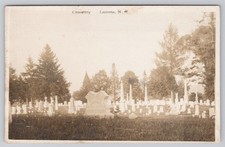 RPPC Cemetery Laurens New York Otsego County 1911 Real Photo Postcard picture