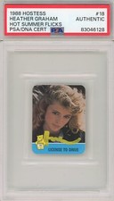 Heather Graham 1988 Hostess License to Drive Rookie #18 Autograph PSA Beckett picture