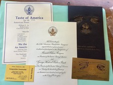 1985 President Ronald Reagan Inauguration Archive- Invitation, Gala, Ticket, Etc picture