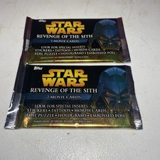 Star Wars Topps Revenge Of The Sith Widevision 2005 Movie 2 Sealed packs NEW picture