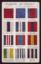 AUSTRALIA • ca1916 • Unused Wildt & Kray patriotic card titled RIBBONS OF MEDALS picture