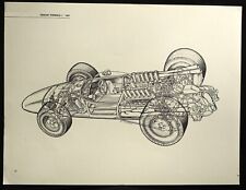1967 FERRARI Formula 1 Racing Car Giovanni CAVARA Cutaway Rendering Art Print picture