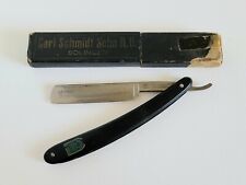 Vintage Carl Schmidt Sohn Solingen Germany Straight Razor #61 with Box Used picture
