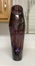 Huge Vizglass Inc_Viz Glass Studios_Hand Blown Vase, Heavy, Thick - Perfect Cond picture