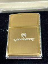 ZIPPO 2002 DODGE VIPER ANODIZED DEALERSHIP PROMOTION LIGHTER UNFIRED IN BOX C178 picture