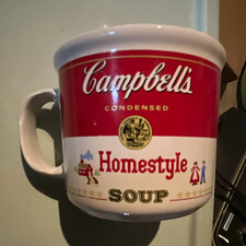 Campbell's Condensed Homestyle Soup Red & White Advertising Mug, 1989 picture