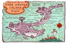 Disneyland Tom Sawyers Island Frontierland Map Print Poster 11 x 17 Disney picture