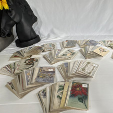 Vintage Christmas Greeting Cards & Postcards Lot w/ Sleeves picture