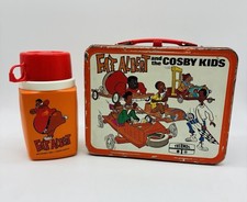 Vintage 1973 Fat Albert and the Cosby Kids Metal Lunchbox w/ Thermos - Nice picture
