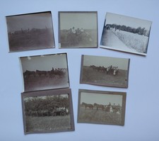 7 Antique Photos Tereshchenko Estate Russia 1906-1912 Horses Farming Family picture