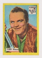 Dan Blocker as Hoss BONANZA 1960s Vlinder Matchbox Label #100 Paper Stock picture