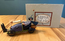 Williraye Studio Formula Fun Racer Witch Halloween Wood Figurine 2007 WW6104 picture
