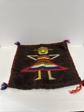 Vintage 1940’s Handmade Mexican South American Woven Wool - Pillow Case?? picture