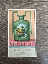 Blank Colorful Vase Stock Trade Card Decorative Pottery House picture