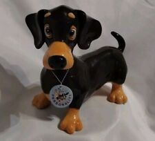 DACHSHUND STATUE, PETS WITH PERSONALITY  COLLECTION, SCULPTED IN UK Heavy 4.3 Lb picture