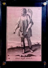 c1890 Engraved AntIque Playing Card Gabinetto Armonico Filippo Buonanni Italy picture