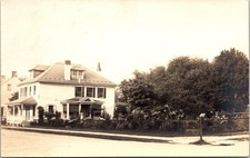 RPPC Large Historic House Residential Street Scene Early 1900s Real Photo picture