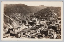 RPPC Bird's Eye View of Deadwood SD South Dakota Real Photo Postcard 1910s picture