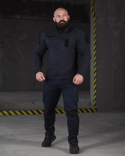 Tactical blue suit with trousers and fleece, Men's blue suit, Blue uniform, picture