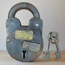 5'' Padlock Lock With Keys Vintage Antique 1800s Style Antique lock picture