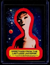 1978 Close Encounters Sticker #1a Greetings from the limitless universe picture