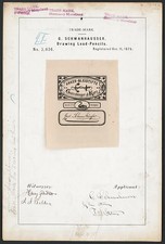 Photo:G Schwanhausser 1875 Anker-Bleistifte Trademark Drawing Lead Pencils picture