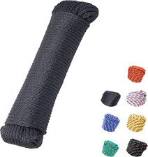 1/4 Inch 100 Ft Braided Polypropylene Rope, High Strength Utility Cord for Boat picture