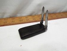 Maher & Grosh Antique Double Twin Blade Pecan Grafting Knife Wood Handle picture