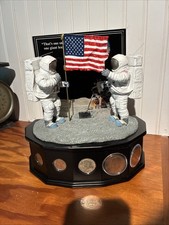 Danbury Mint BUZZ ALDRIN NEIL ARMSTRONG One Small Step Apollo 11 W/coins picture