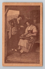 Postcard Two Women in House - Circa 1907-1915 picture