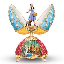 The Bradford Exchange Wizard of Oz Dorothy and Toto Musical Porcelain Egg 6.5