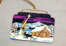 Enameled Metal Christmas In Alaska Ornament picture