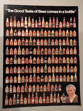 Good Taste of Beer Comes in a Bottle Poster With Chris Schenkel picture