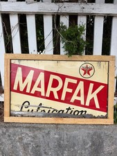 Texaco Marfak Lubrication Sign As Is picture