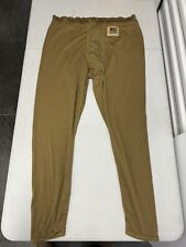  USMC Frog Cold Weather Drawers Pants Waffle Grid Polartec Large Reg Coyote  picture