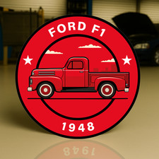 1948 FORD F1 Classic Pickup Tribute Heavy Metal Sign XL 19.7