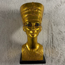 AGI Queen Nefertiti Egyptian Bust Statue Gold Tone Artisans Guild International picture