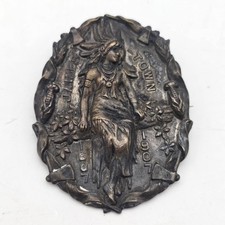  Antique Indian Princess Brooch~Pin Jamestown 1607 - 1907 Pocahontas picture