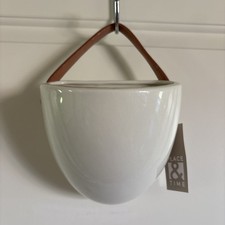 Wall Pocket Planter Hanging Vas. Joann’s Brand (discontinued) NEW Ceramic 6” picture
