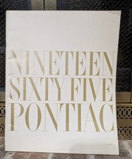 Original 1965 Pontiac Full Line Sales Brochure Catalog GTO LeMans Very Good Cond picture