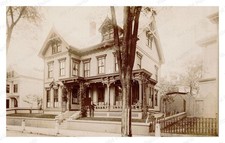 Lawrence Massachusetts 1880s Queen Anne Victorian House Standard Postcard picture